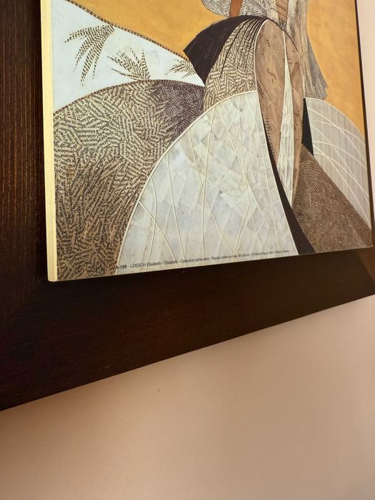 Wyjątkowy francuski print Elisabeth Loesch (Editions Braun, piękny obraz)