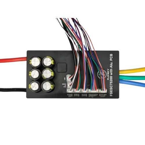 Программируемый синусный контроллер Flipsky FSESC 75200 (14v-84v200A) для мотор колёс и электродвигателей 2 – 5 квт с датчиками Холла