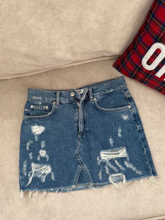 Джинсова міні-спідниця Pull&Bear, р. S