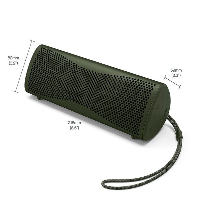 KEF MUO - Moss Green - Głośnik BT 5.4 IP67 aptX Adaptive, SBC, AAC