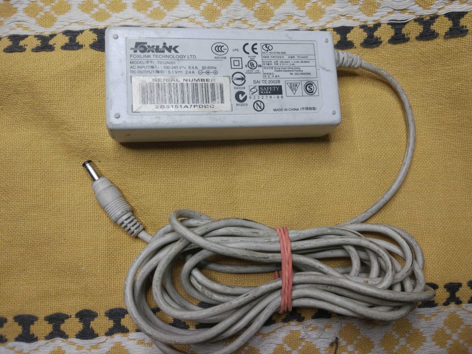Блок питания 5.1V 2.4A Foxlink T012A051 (штекер 4.8X1.7mm)