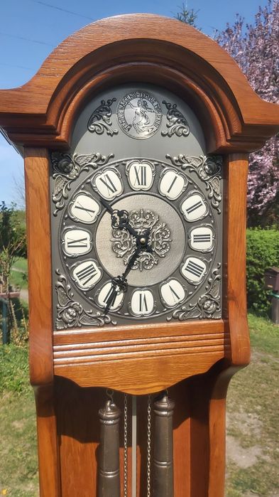 zegar stojący niemiecki po naprawie u zegarmistrza