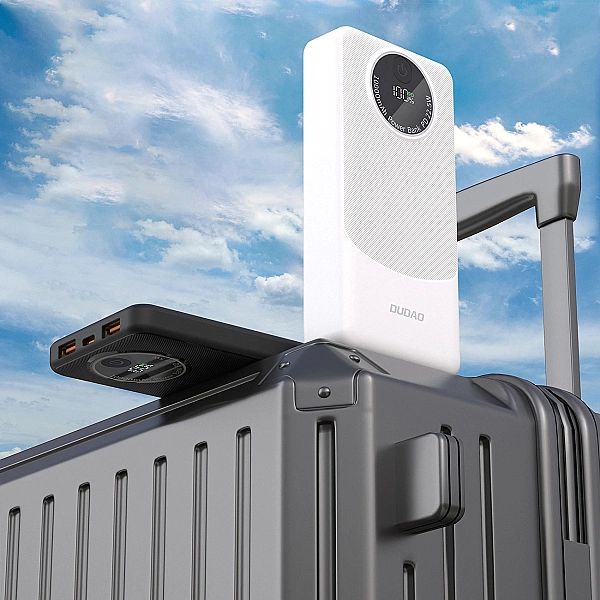 Powerbank Dudao K12/10000mAh PD22.5W USB-A, USB-C - czarny