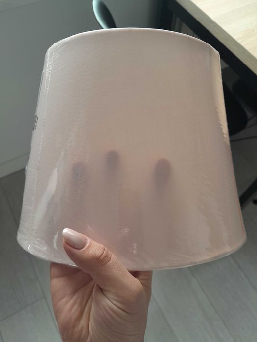 Abażur do lamki pudrowy rozmyty roz