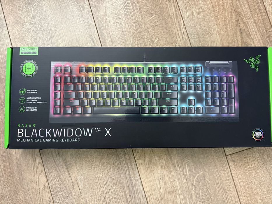 NOWA NIE OTWARTA Klawiatura Razer Blackwidow X v4 Green Switch