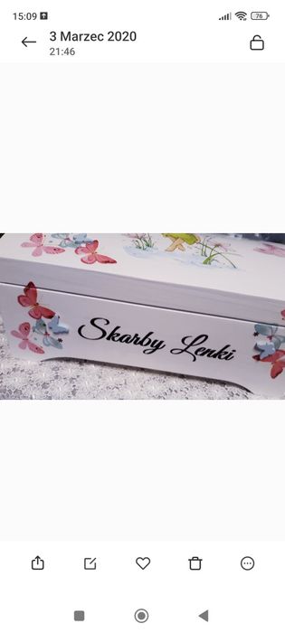 Pudełko,skrzynka, kuferek na skarby prezent Boże Narodzenie