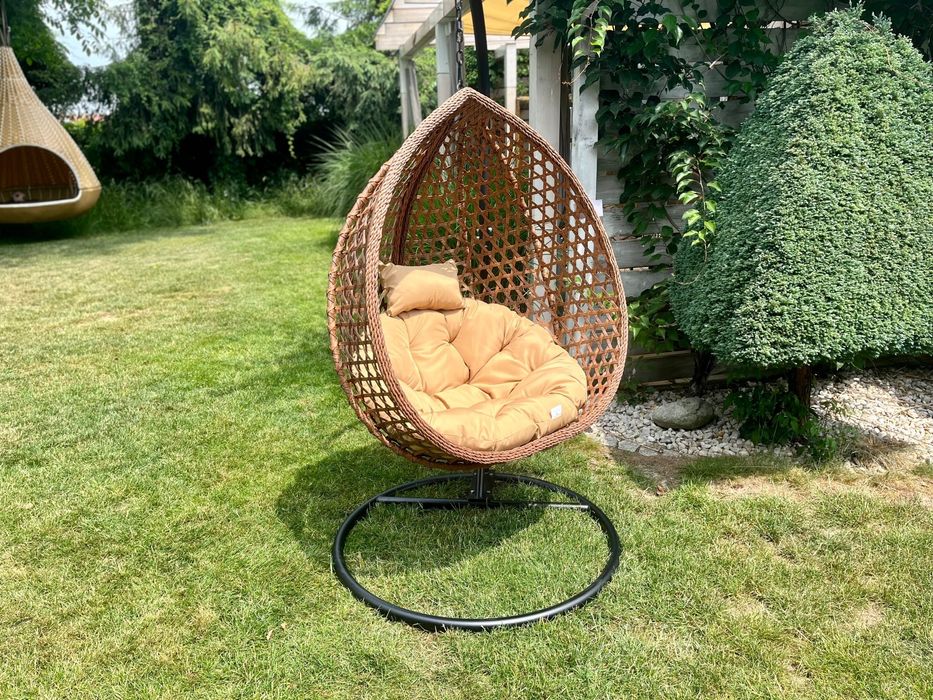 EDI bujak kosz kokon technorattan  fotel wiszący na taras 3 kolory