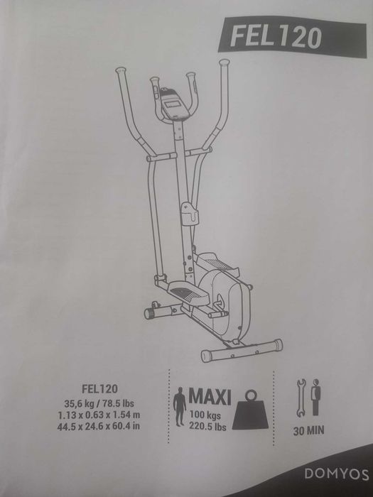 Bicileta estatica Domyos FEL 120