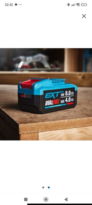 3x Akumulator Li-Ion Erbauer 18 V 4 Ah G2 EXT 8 AH