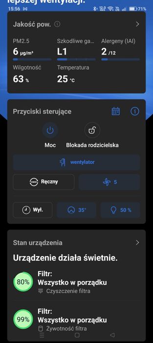 Oczyszczacz powietrza, wentylator Philips Gwarancja