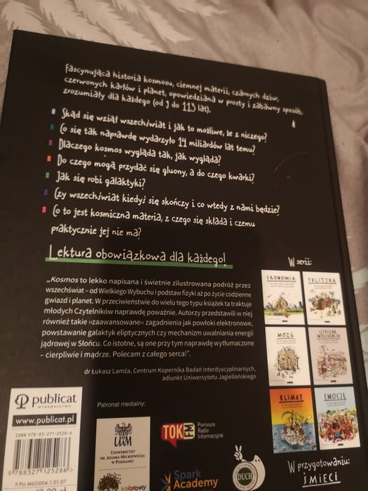 Książka Kosmos, o kosmosie