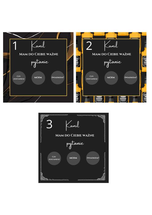 ZDRAPKI "Czy zostaniesz moją świadkową",Czy zostaniesz moim świadkiem?