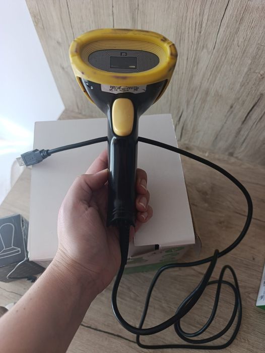 Ручний Сканер Штрих-кодів (Чорно-жовтий, K-780)