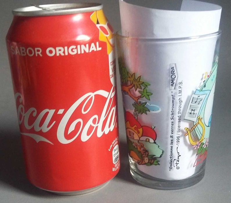 Copo da coleção Estrunfes/ Smurfs