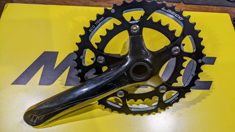 Продам!Шатуни Lasco Vistro, 175мм, 34/46Т, пола вісь, алюминій