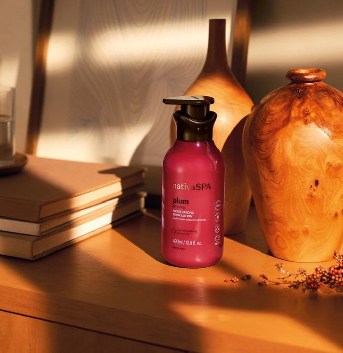 Loção corporal hidratante plum ameixa, nativaSPA 400ml
