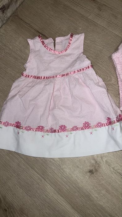 Sukienka retro o majteczki sesja dziewczynka 68 cm