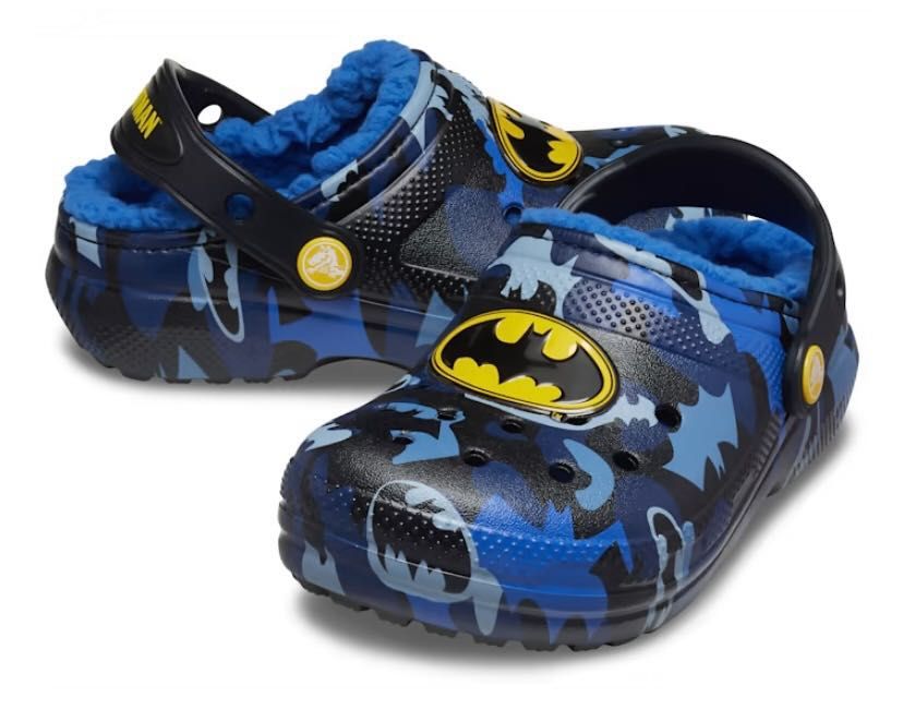 Утепленные тапки Crocs с мехом для мальчиков. J1, J2 (31-33). Теплые