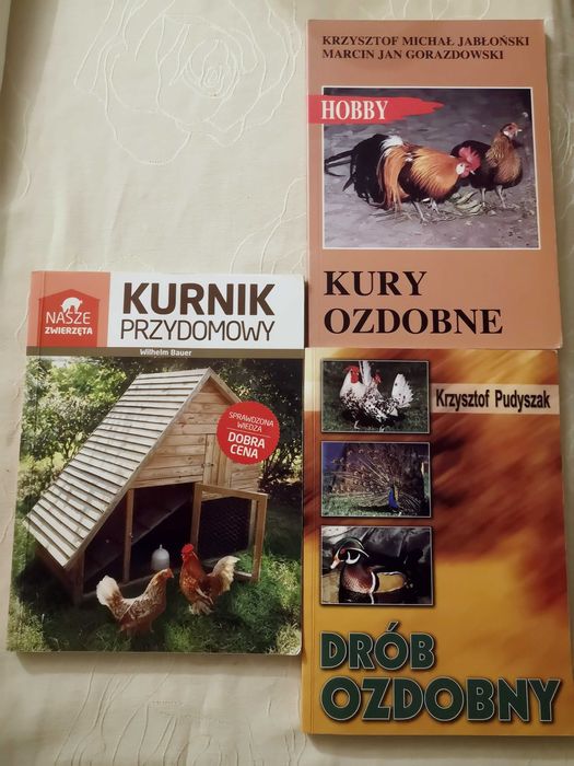 Pakiet książek Książki Kurnik przydomowy Drób ozdobny  kury ozdobne