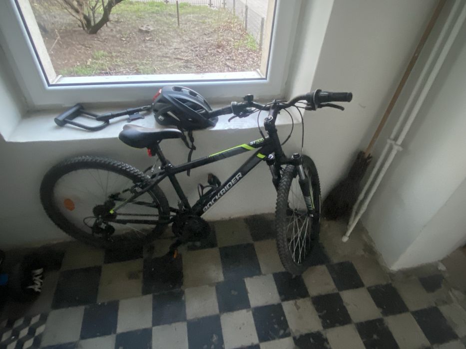 rower rockrider st500 oraz kask