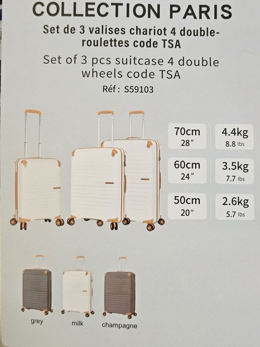 SNOWBALL 59103 Франція валізи чемоданы сумки на колесах ручна поклажа