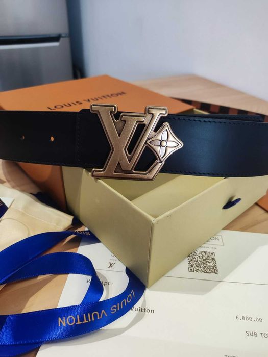 Pasek firmowy męski, damski, skóra Louis Vuitton od reki 84-38