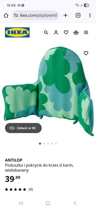 Poduszka do krzeseł karmiących