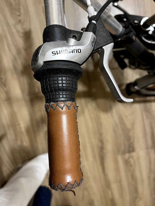 Bicicleta dobrável Via Veneto | Design italiano vintage | Pele