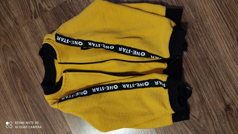 Bluza chłopięca musztardowa r.86/18-24m