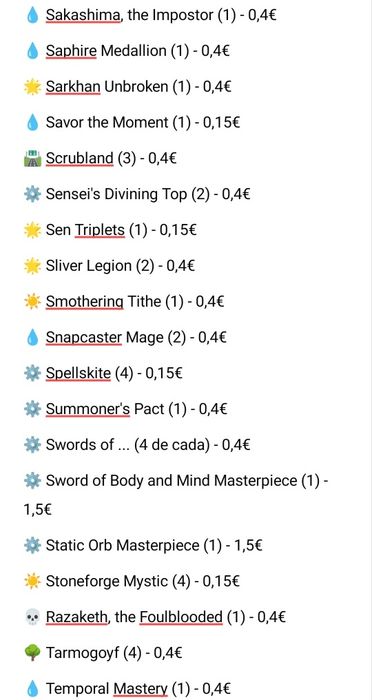 Cartas Magic Proxy(Power9, Dual, Fetch, etc)