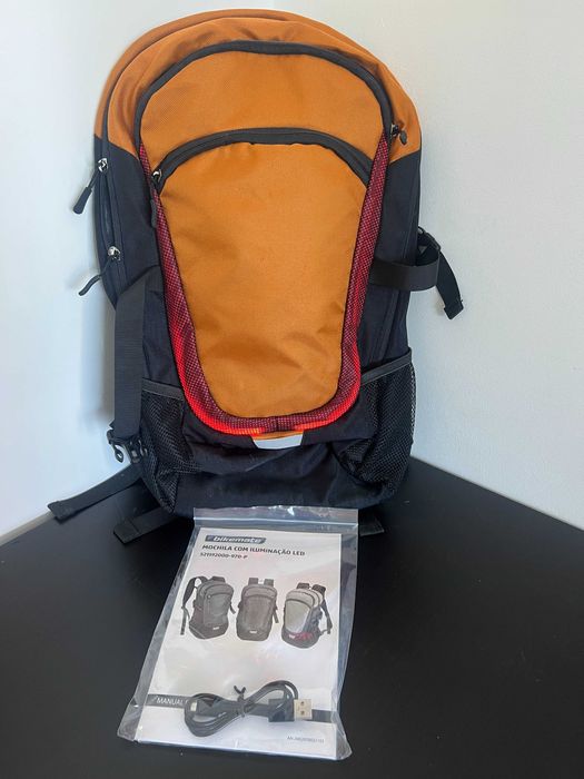 Bikemate mochila com illumicçao LED