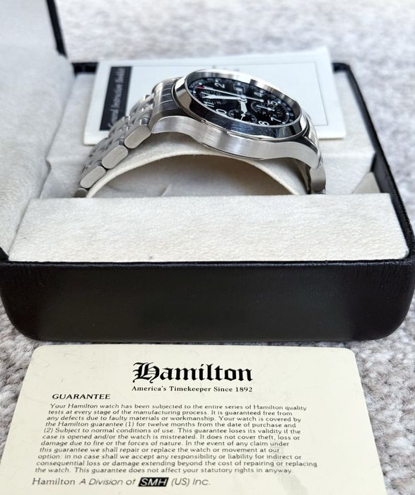 Чоловічий годинник Hamilton Khaki Field Chronograph 40 мм Valjoux 7750