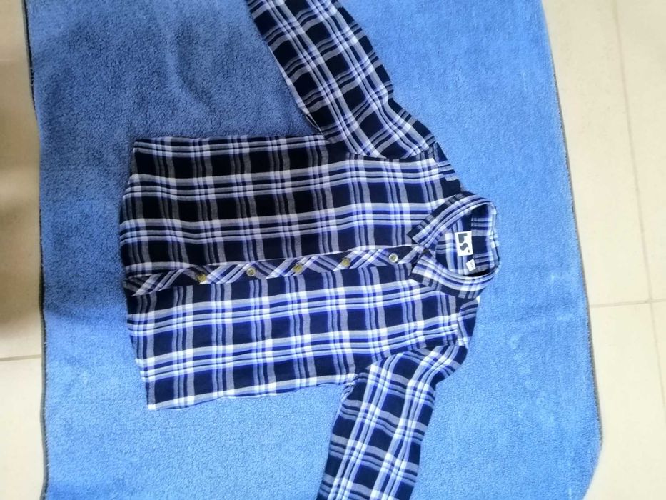 Camisa xadrez, BS, 24-36 meses