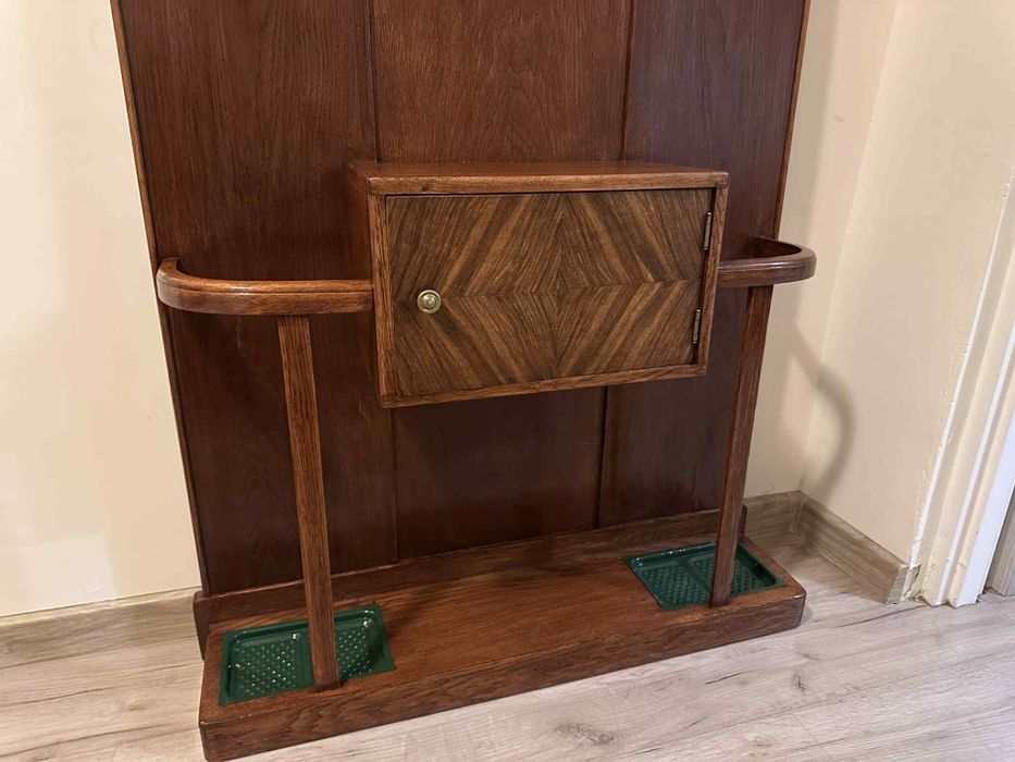 Wieszak do przedpokoju retro / art déco z lustrem !