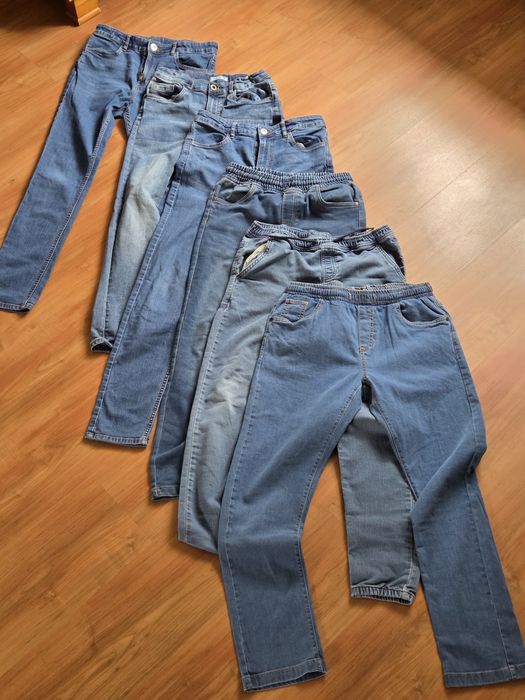 Sześć par spodni 152-164