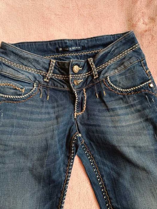 Spodnie z przeszyciami Cipo&Baxx r. XS / 34 W28 L34