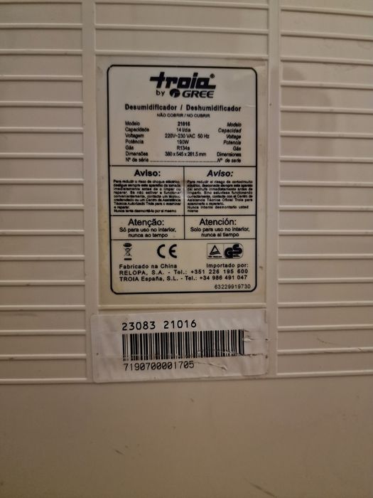 Desumidificador - Troia Gree