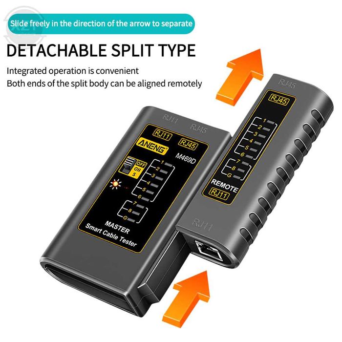 Testador de cabos de rede Rj11 Rj45