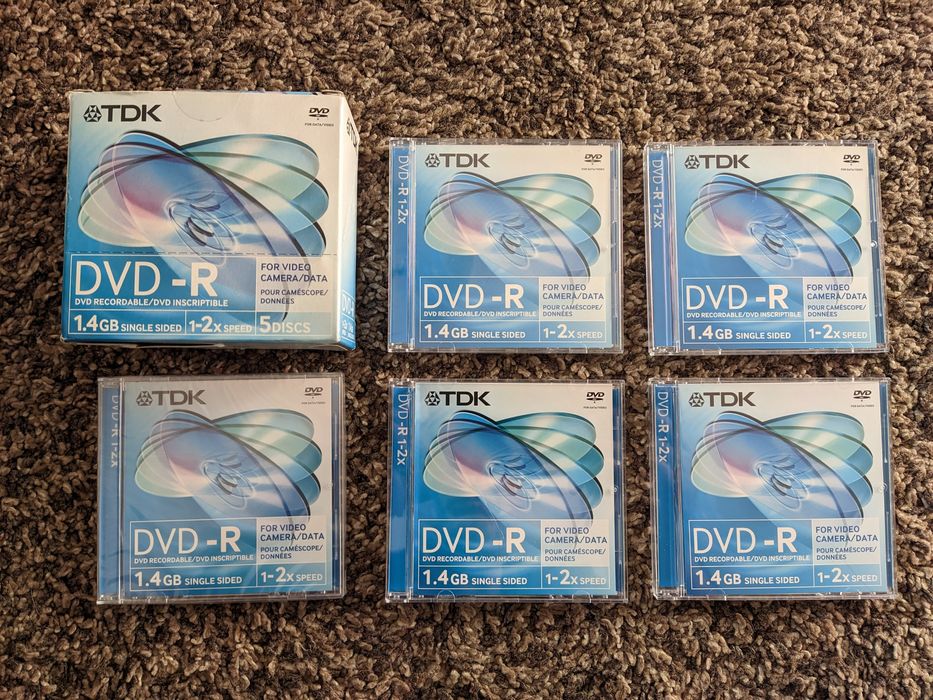 DVD-R TDK 1.4 GB single side