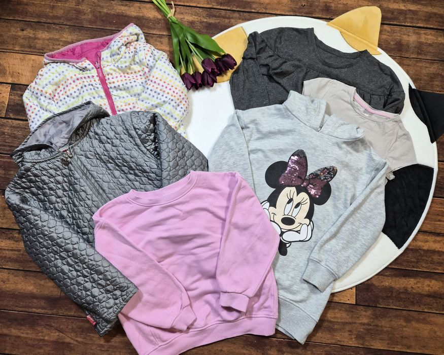 Okazja! Super paka dla dziewczynki! 122-128. Wiosna/lato 70 szt. Tanio