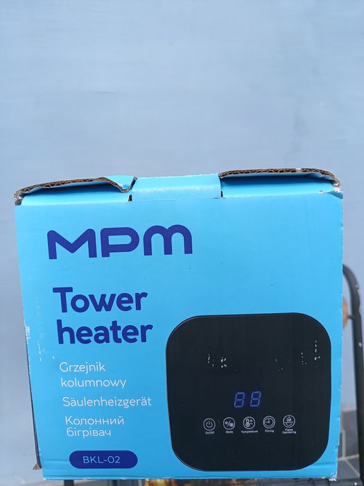 MPM Tower Heater BKL-02 – elektryczny grzejnik kolumnowy  2000W