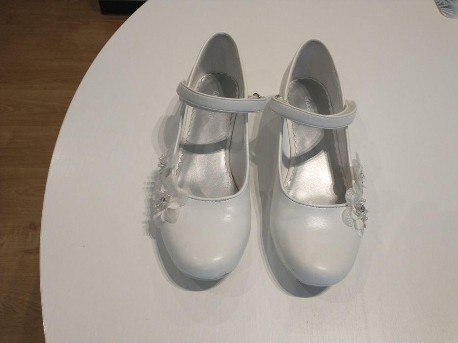 Buty białe 35 dla dziewczynki