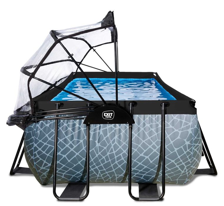 Розпродаж! Басейн каркасний EXIT з куполом 400х200х122 з підігрівом