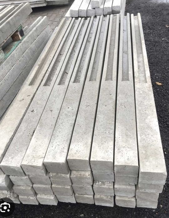 Słupki betonowe na 3 płyty tanio