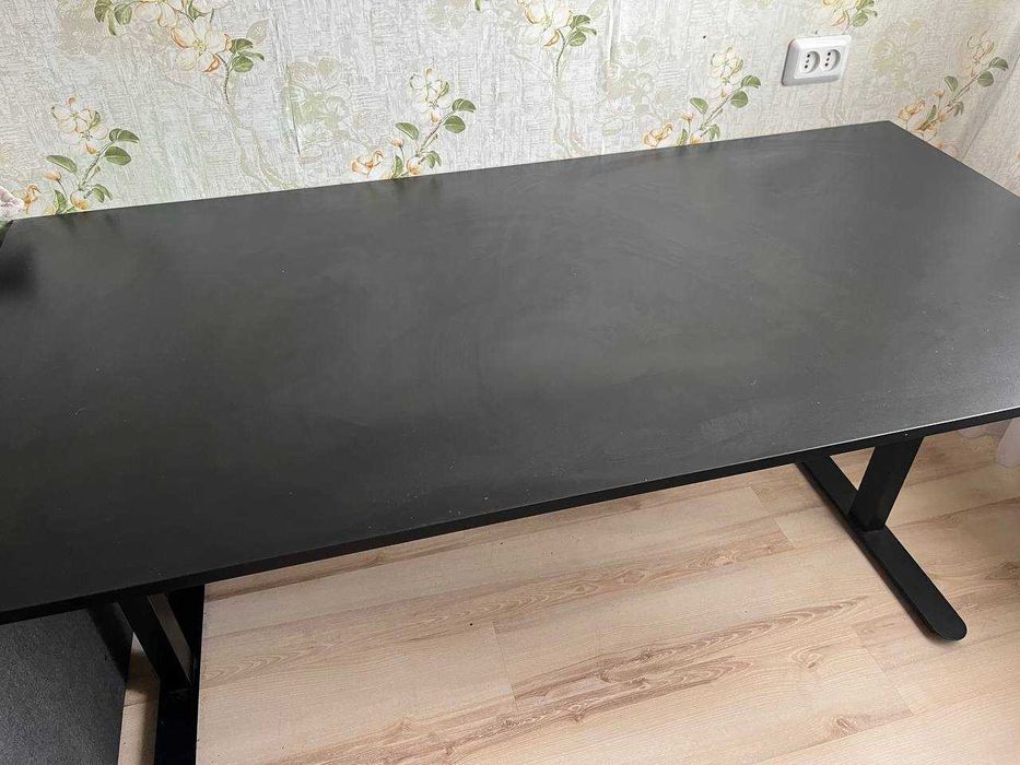 Стол письменный Jusk STAUNING 80x160см черный Днепр самовывоз