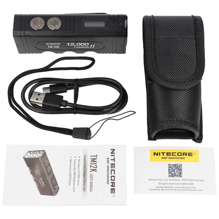 NITECORE TM12K Ліхтар Тактичний (12000 Люмен 250 Метрів - USB Type-C)
