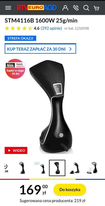 Parownica do ubrań BEKO Jak Nowa