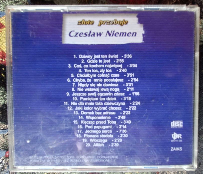 Czesław Niemen Złote Przeboje CD