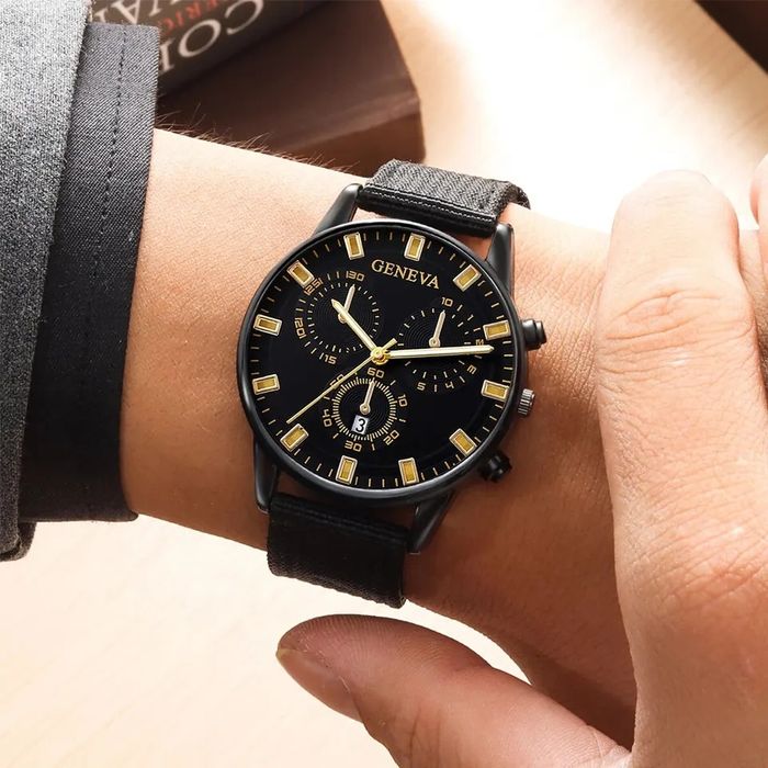 Conjunto Relógio Masculino e Pulseiras