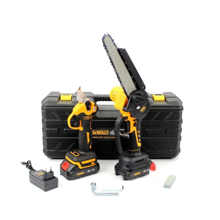 Набір 2в1 АКБ DeWalt 24V (Секатор DCMPP540P1 + пила DCM190HN) Набір 2в1 Деволт